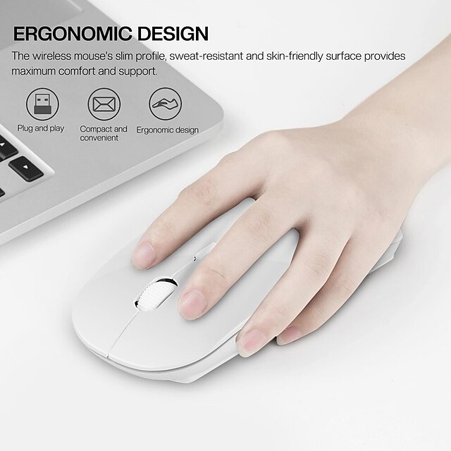  nou sosire la modă ultra subțire subțire 2,4 ghz usb mouse optic wireless receptor mouse pentru computer pc laptop