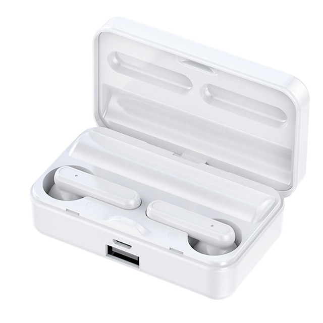  Cuffie Bluetooth wireless TWS CVC8.0 riduzione del rumore Auricolari Bluetooth Display LED Touch Fingerprint Auricolari waterproof Dual con power bank