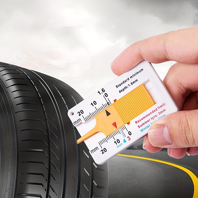 Car Wheel Tire Depth Gauge 020mm Tyre Tread Depthometer Depth