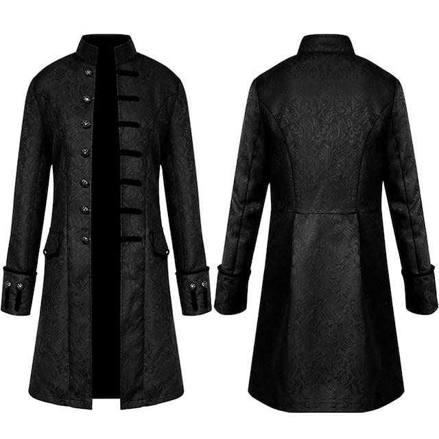  Punk & Gothic Medieval Masquerade Prince Knight Ritter Nobleman Men's Party / Evening Coat