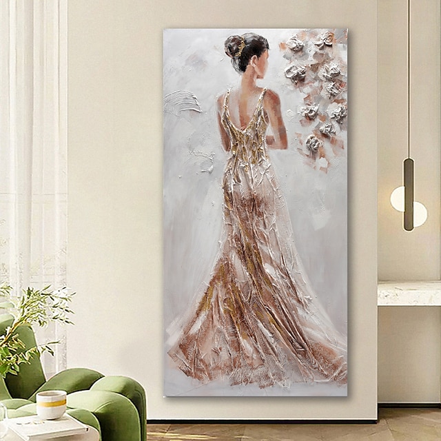  Oil Painting Handmade Hand Painted Wall Art Abstract People Canvas Painting Home Decoration Decor Stretched Frame Ready to Hang