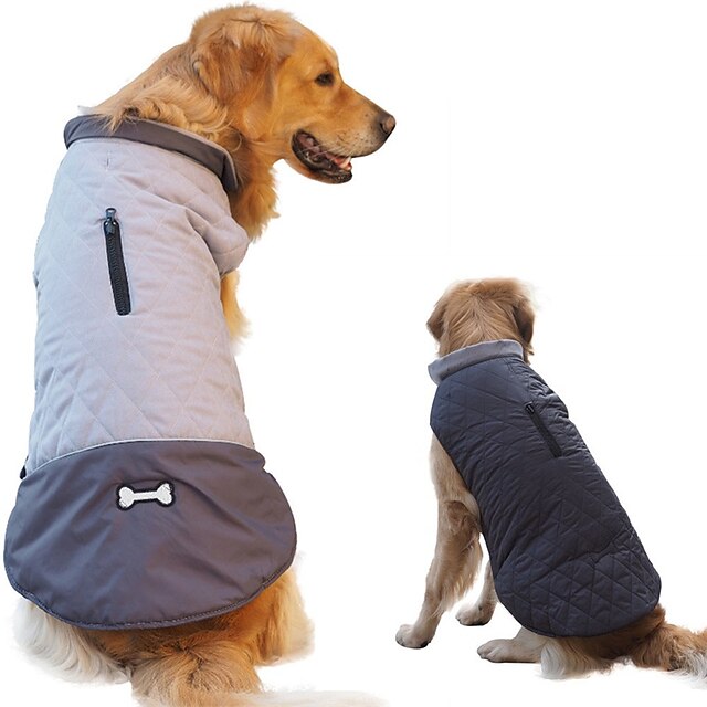  veste pour chien manteau pour chien vêtements pour animaux de compagnie automne et hiver vêtements pour chiens imperméable double face portable vêtements en coton pour animaux de compagnie vêtements