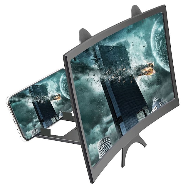  10 Inch Mobile Phone Screen Amplifier Pull-out Creative Stretching 3D Mobile Phone Magnifying Glass Bracket Amplifier