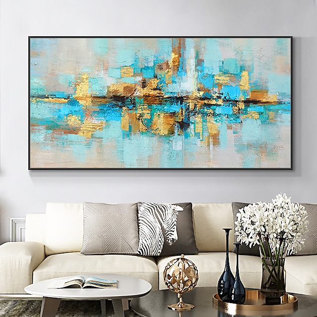 Mintura Handmade Abstract Oil Paintings On Canvas Wall Art Decoration ...