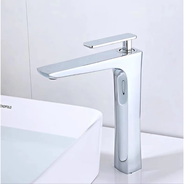  Robinet mitigeur de lavabo de salle de bain, robinet de lavabo monobloc avec tuyau froid et chaud