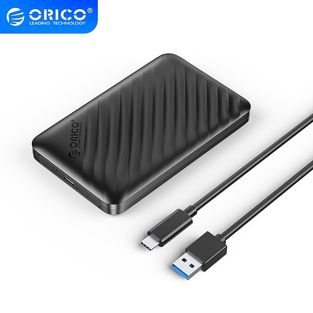  orico harddisk kabinet, 2,5 tommer hdd kabinet, sata til usb 3.0 ekstern harddisk kabinet, kompatibel med 2,5 tommer 7-9,5 mm hdd ssd