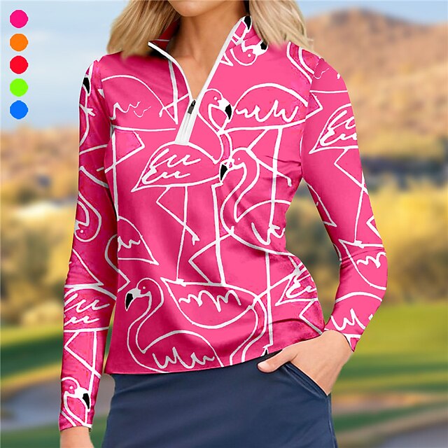 Women's Polo Shirt Animal Print Golf Shirt Breathable Quick Dry