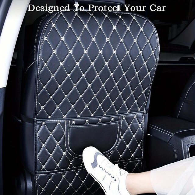  protege a tus hijos & tu coche con esta almohadilla antipatadas estilo cuero.