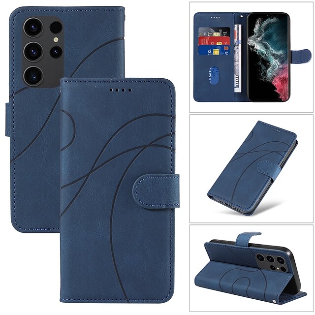 Phone Case For Samsung Galaxy S23 S22 S21 S20 Ultra Plus Fe A54 Note 20 Ultra 10 Plus A73 Wallet 9139