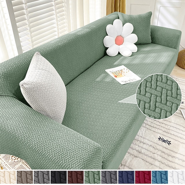  Estiramento sofá assento capa de almofada slipcover elástico sofá poltrona loveseat assento cinza liso sólido macio durável lavável