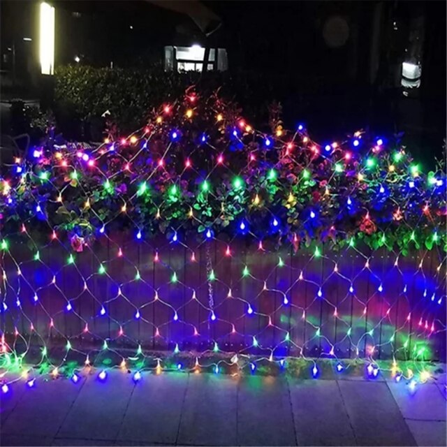 Led Net Mesh String Light 8x10M 2600Led Christmas Holiday Fairy String ...