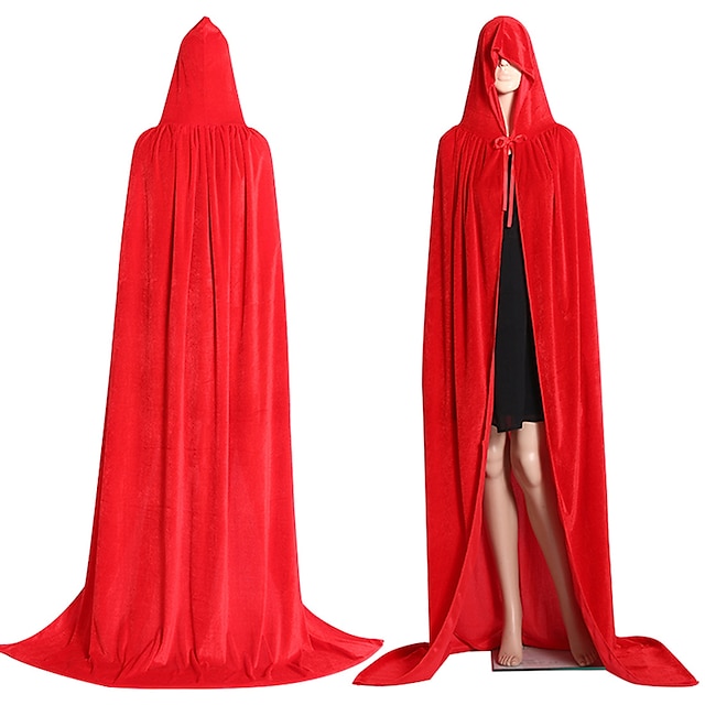  Medeltida kostymer Renässans Kappa häxa Viking Ranger Unisex Keltiskt Viking fantasi Halloween Karnival Prestanda Fest Vuxna Kappa Alla årstider