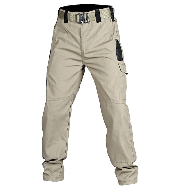  Herre Cargo-bukser Cargo bukser Taktiske bukser Knap Multi lomme Vanlig Påførelig Afslappet Daglig Ferie Sport Mode militærgrøn Kakifarvet