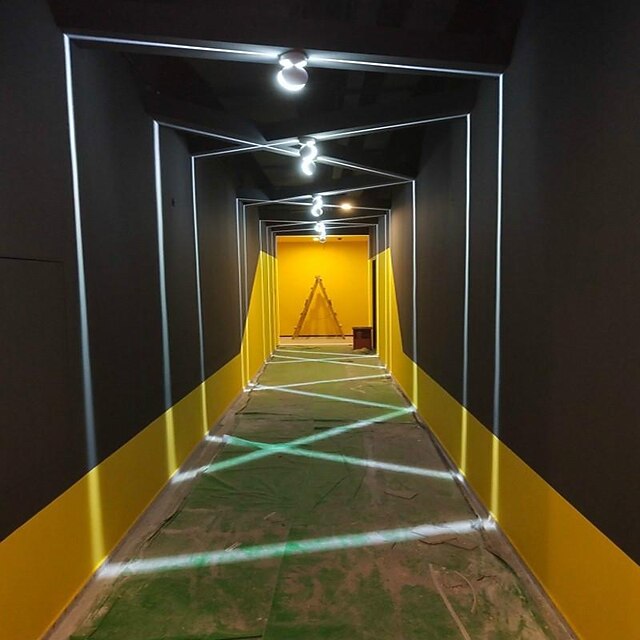 LED Window Sill Light Colorful Remote Corridor Light 360 Degree Ray ...