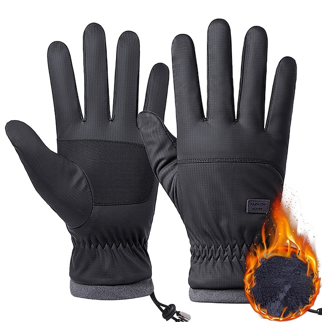  Ski Gloves for Men's Anti-Slip Touchscreen Thermal Warm Polyester Full Finger Gloves Gloves Snowsports for Cold Weather Winter Skiing Snowsports Snowboarding