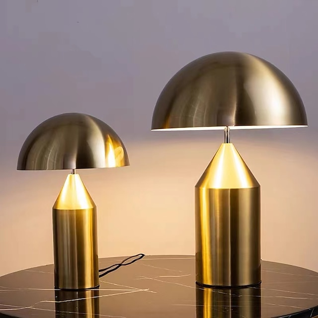  lampe de table rétro or 5w 38cm moderne contemporain pour lampe de table d'intérieur