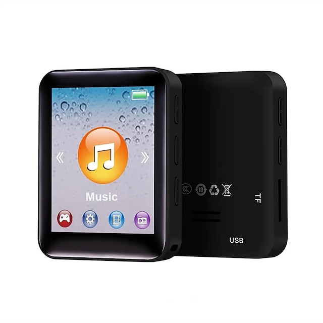  C68 1,8 ιντσών με Bluetooth 5,0 MP3 player πλήρης οθόνη αφής 4 GB 8 GB 16 GB 32 GB MP4 player αναπαραγωγής μουσικής με ενσωματωμένο ηχείο συσκευή εγγραφής ραδιοφώνου FM βίντεο