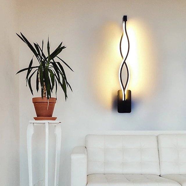  LED-Wandleuchte für den Innenbereich, 65 cm, 3 Farben, minimalistische Wandleuchte, lange Wohndekor-Leuchte für Wohnzimmer, Schlafzimmer, 110–240 V