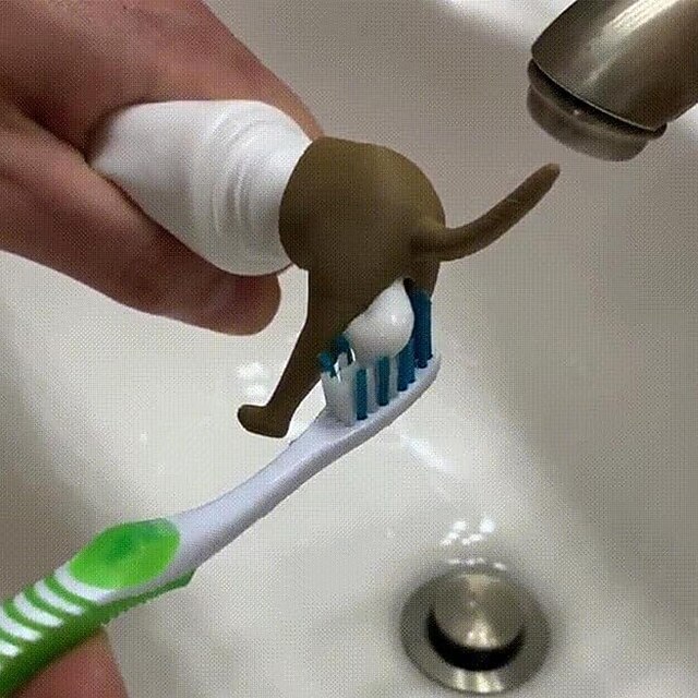 Funny Butt Toothpaste Topper, Funny Toothpaste Dispenser Cap Self