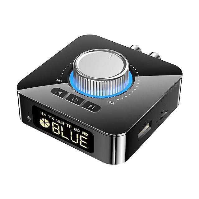 Bluetooth レシーバー トランスミッター LED bt 5.0 ステレオ aux 3.5 ミリメートルジャック rca ハンズフリー通話 tf u-ディスク テレビ カーキット ワイヤレス オーディオ アダプター