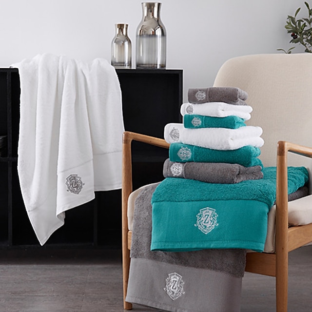  set asciugamani in cotone tre pezzi, regalo aziendale, telo bagno, uso hotel