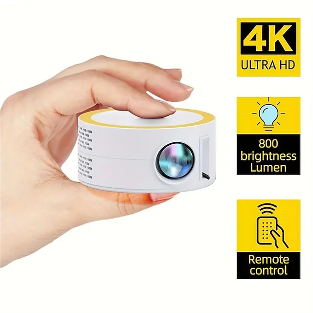  2023 New Mini Portable Projector/ Light Up Your Home Theater With A HD Mobile Screen Projector/outdoor Video With Smart Hand /USB PortLight Up Your Home Theater With A HD Mobile Screen Projector