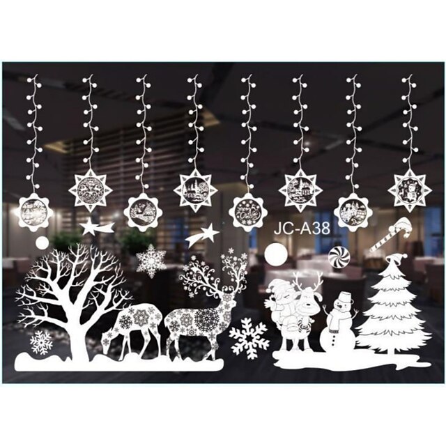 Christmas Glass Stickers Snowflake Stickers Window Decorations   Docoao1695630391805 