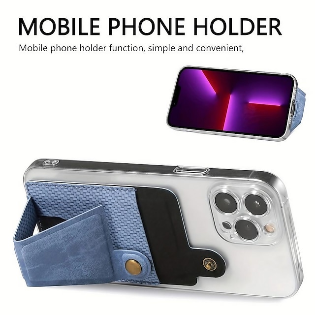  Держатель для карточек, клейкий карман для задней части телефона, чехол для бумажника из искусственной кожи, чехол для телефона, совместимый с iphone samsung & самый смартфон