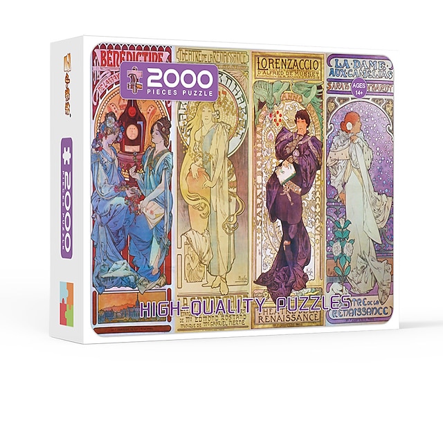  2000 Pieces Of Paper Adult Puzzle Medium To High Difficulty Mu Xia Four Seasons Goddess Puzzle 1 Meter