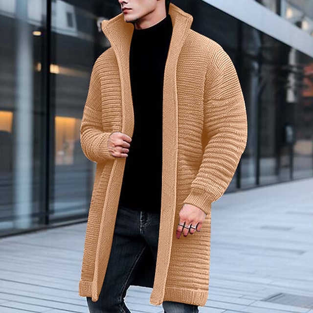 Eauptffy Strickblazer Herren - Elegante Cardigan Jacke Für Herbst/Winter