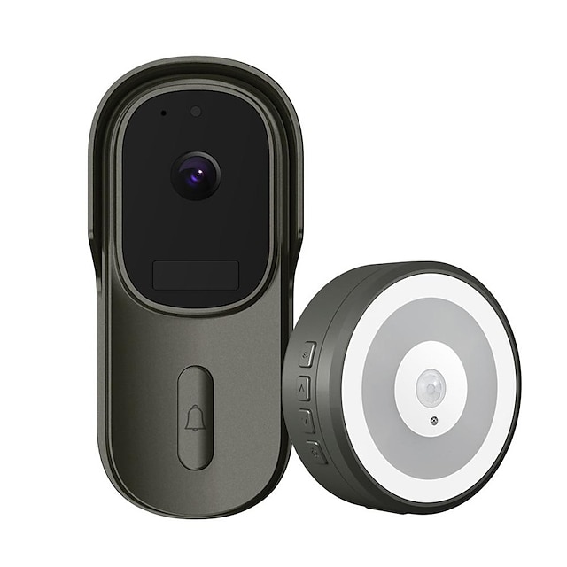  Tuya المنزل الذكي جرس باب يتضمن شاشة عرض فيديو 1080P كاميرا في الهواء الطلق لاسلكي واي فاي جرس الباب مقاوم للماء حماية أمن المنزل الذكية Lifefor Alexa/Google Home