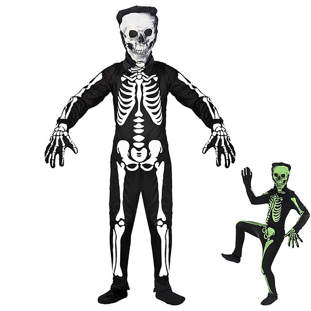 Skeleton / Skull Cosplay Costume Kid's Boys Girls' One Piece Halloween