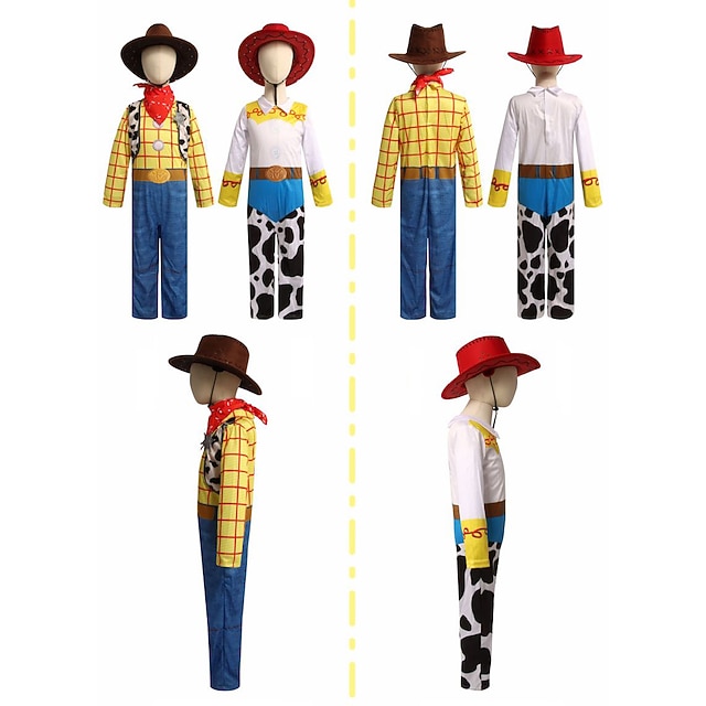 Toy Story Woody Tracy Cosplay Costume Halloween Group Family Costumes Kid's Boys Girls' Cosplay