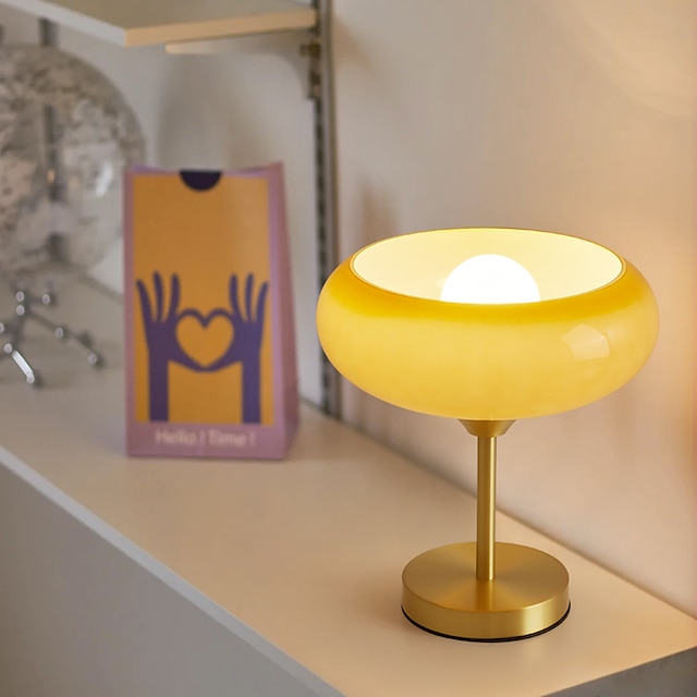  bordlampe kreativ glas sengebordslampe moderne minimalistisk sengebordslampe soveværelse stue arbejdsværelse sengelampe dekorativ lille bordlampe sengelampe 110-240v
