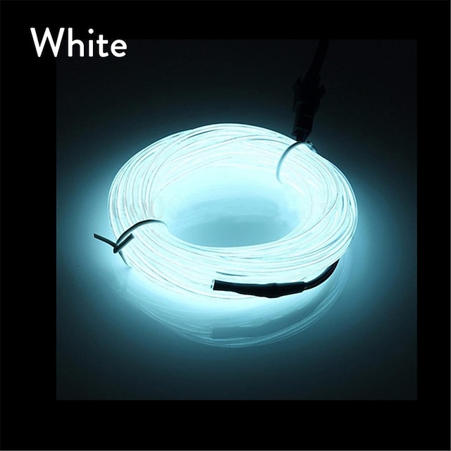  5 m el johto auton sisätilojen nauhavaloihin usb joustavalla led-neon-tunnelmanauhalla auton ovelle