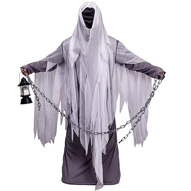 Ghost Ghostface Cosplay Costume Hooded Cloak Adults' Men's Cosplay ...