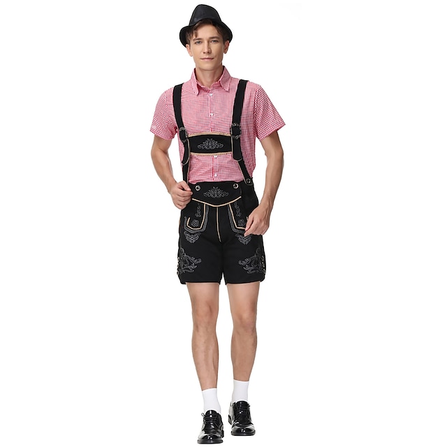  Matching Oktoberfest Costume - Dirndl for Women or Lederhosen for Men, Alpine German Bavarian Beer Dress, Perfect for Beer Festival, Party, Halloween, Themed Party – Sold Separately for Him & Her