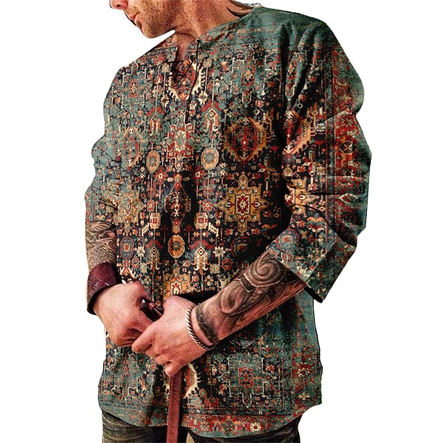 Chemise Proto Homme - Bleu Moyen - Manches Longues - Taille M - Vintage Paintball