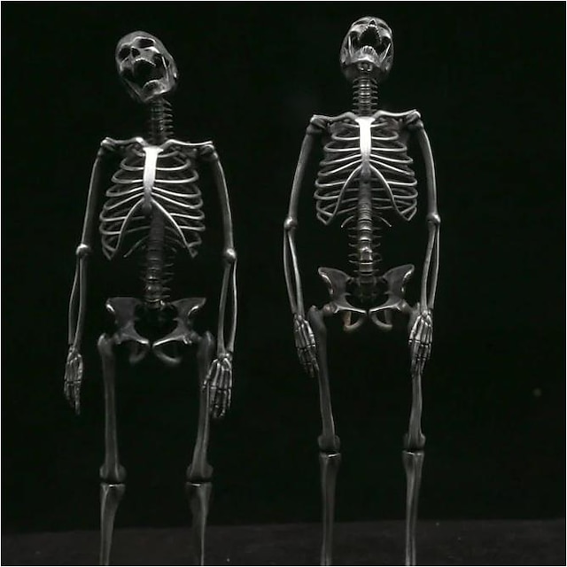  Halloween Gift 14CM/5.51inch, Handmade Sterling Silver Full Body Skeleton Pendant -HALLOWEEN GIFT
