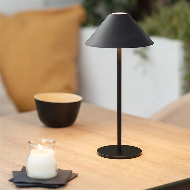  Retro Rechargeable Metal Table Lamp LED Touch Sensor Desktop Night Light Wireless Reading Lamp For Restaurant Hotel Bar Bedroom Decor Light