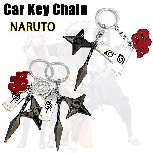  Car Key Chain, Metal Anime Pendant Figure Whirlwind Decoration Cartoon Best Sellers Key Ring For Car Accessories