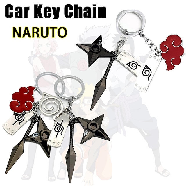  Car Key Chain, Metal Anime Pendant Figure Whirlwind Decoration Cartoon Best Sellers Key Ring For Car Accessories