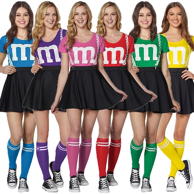  Cheerleader Cosplay Kostüm Erwachsene Damen Cosplay Sexy Kostüm Karnival Leistung Party Karneval Einfache Halloween-Kostüme