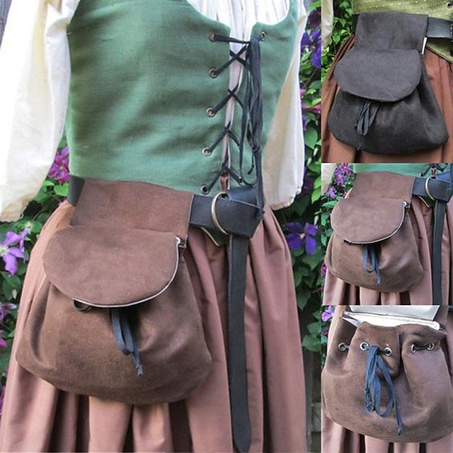 Retro Vintage Medieval Renaissance Belt Pouch Belt Bag Waist Bag Viking ...