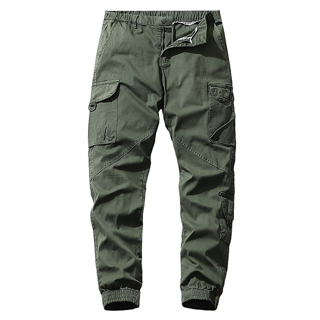 Men's Cargo Pants Cargo Trousers Hiking Pants Pocket Plain Comfort ...