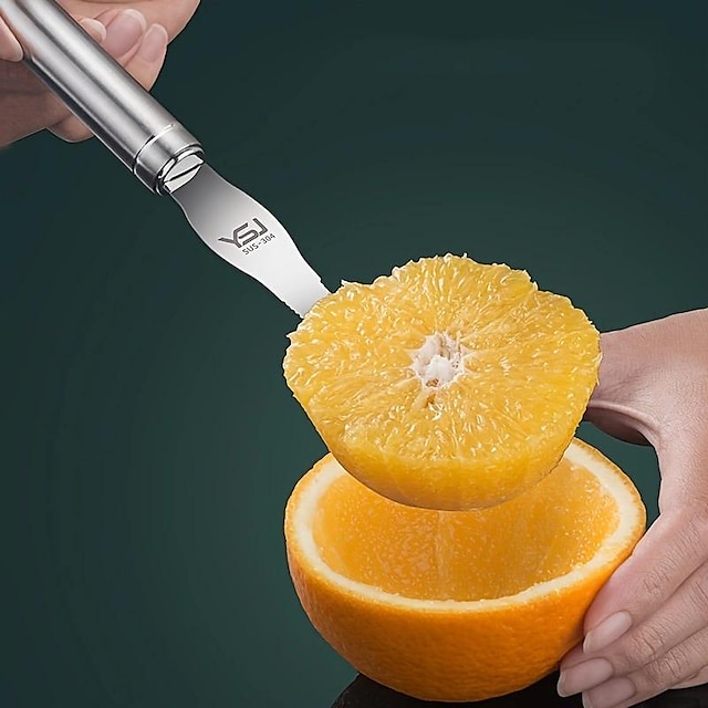  1 יחידה כלים לקולפן תפוזים נירוסטה חותך קליפת הדרים מסיר הדרים קל לפתיחה קולפן לימון פורס ירקות כלי פורס פירות גאדג'טים למטבח