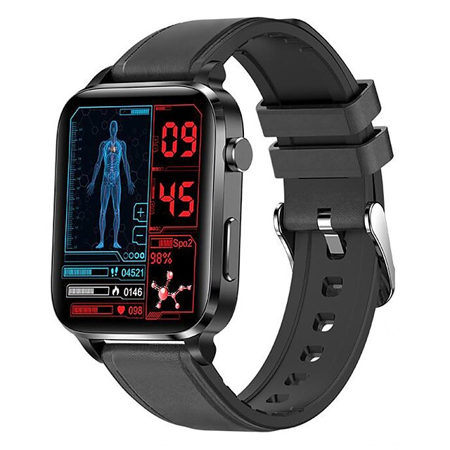 2023 New Blood Sugar Smart Watch Men Health Heart Rate Blood Pressure ...