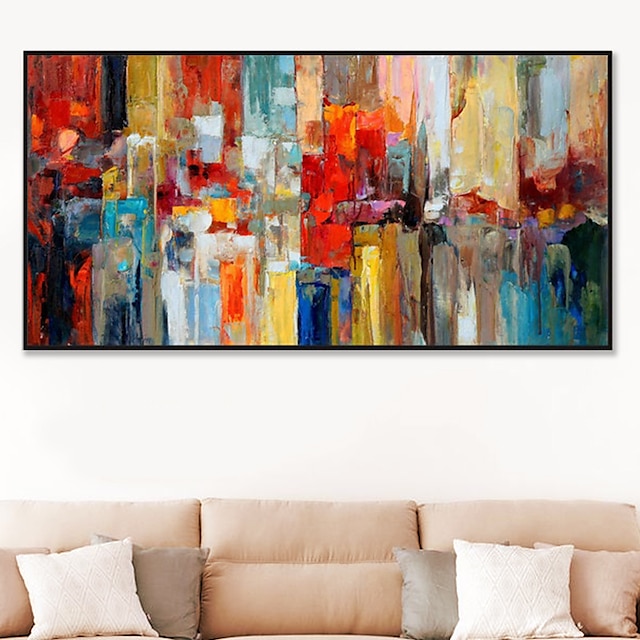  Handmade Oil Painting Canvas Wall Art Decoration Modern Abstract for Home Decor Rolled Frameless Unstretched Painting