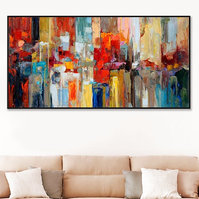  Pintura a óleo artesanal arte da parede da lona decoração abstrata moderna para decoração de casa rolada sem moldura pintura não esticada