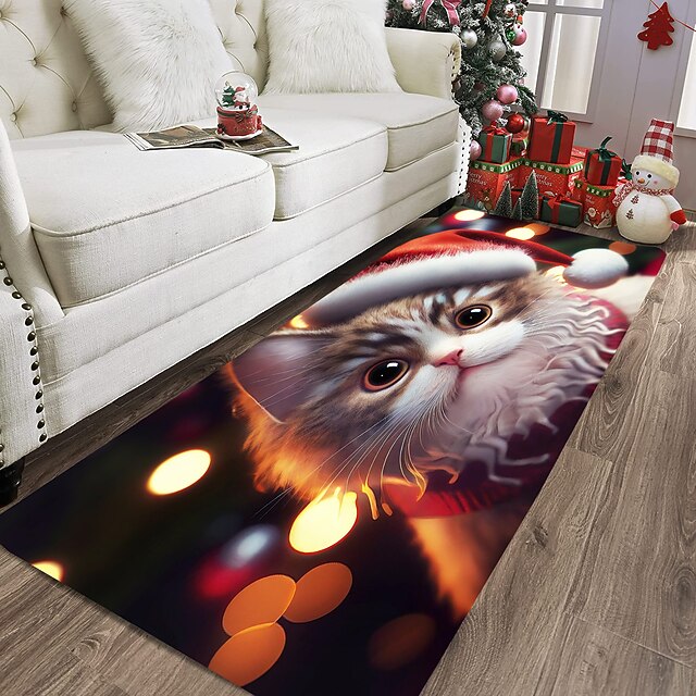 Christmas Animal Floor Mat Entrance Door Non Slip Living Room Hall